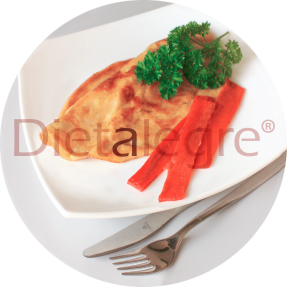 Omeleta s příchutí lososa