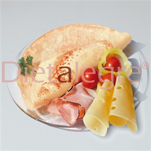 Omeleta s příchutí slaniny a sýra